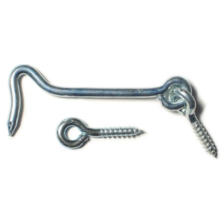 Midwest Fastener 3/16" x 3-1/2" Gate Hooks & Eyes 50PK 51030